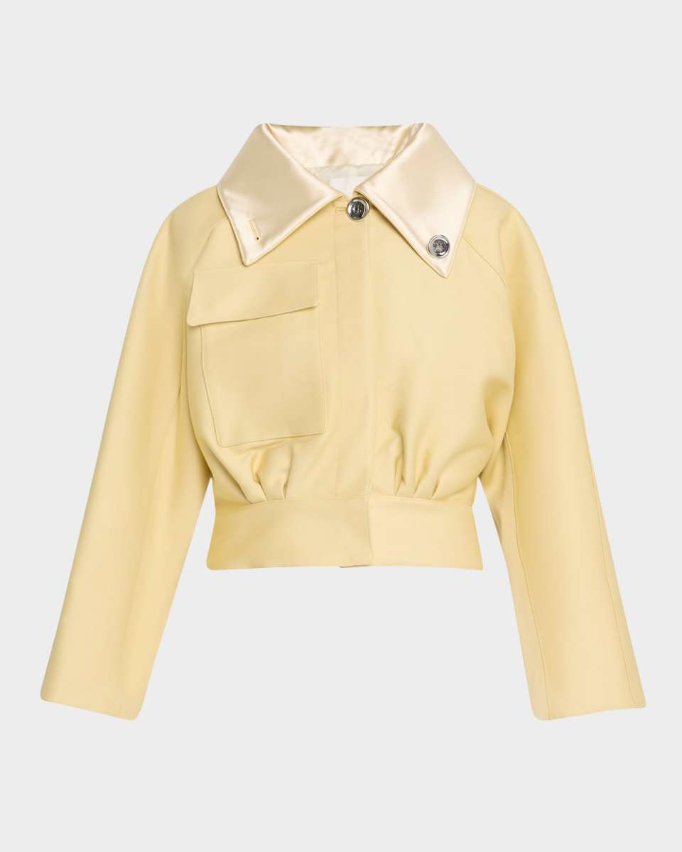 Satin Collar Kimono Jacket